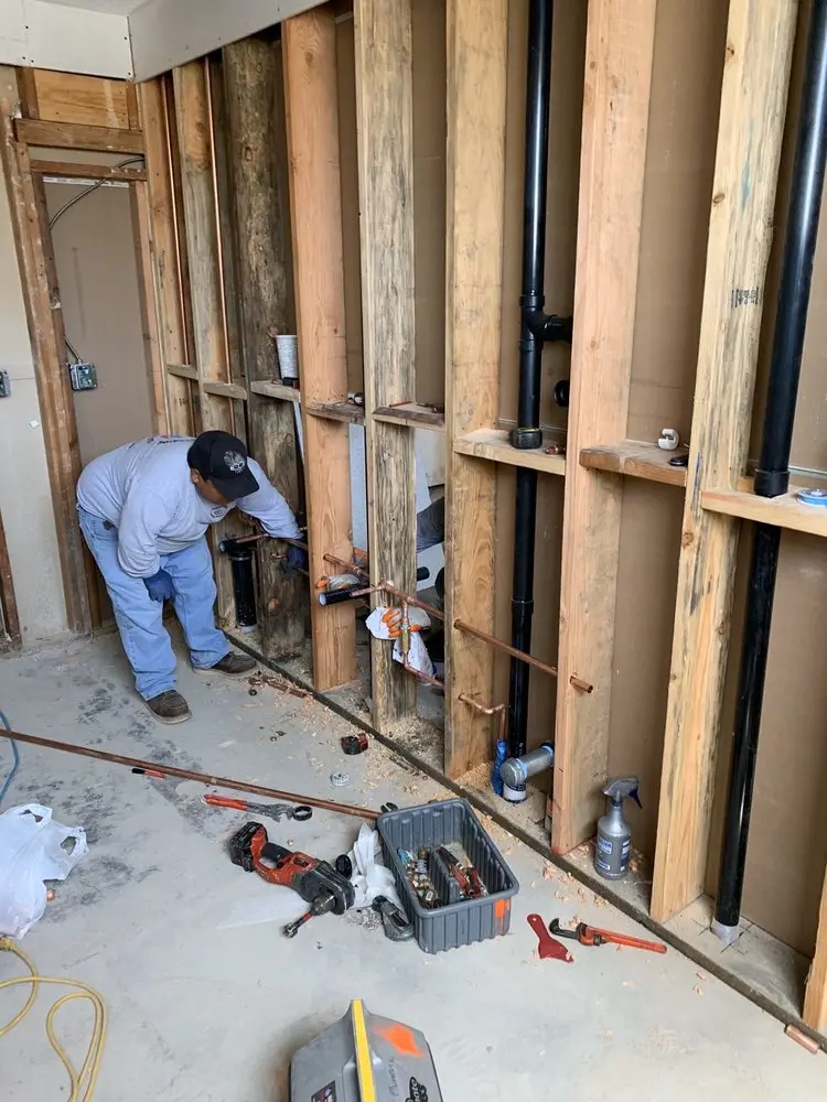 Commercial rough-in plumbing for Gas Line Repair in Weston